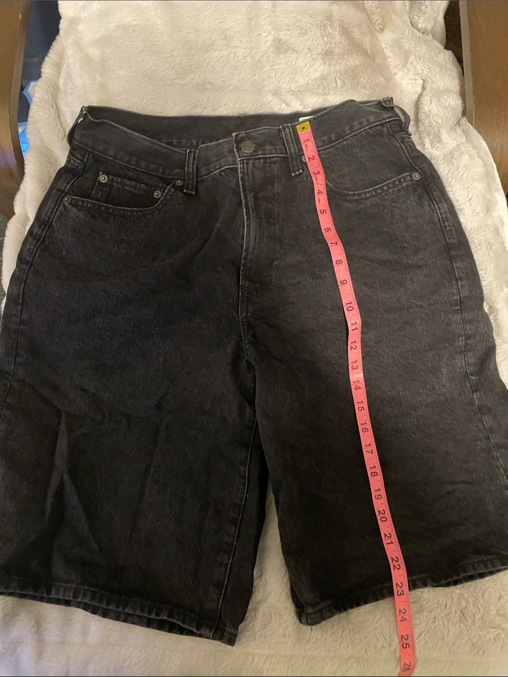 GAP Men's or Women’s Black Washed Denim Shorts